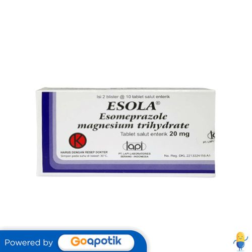 Jual ESOLA 20 MG BOX 20 TABLET | Shopee Indonesia