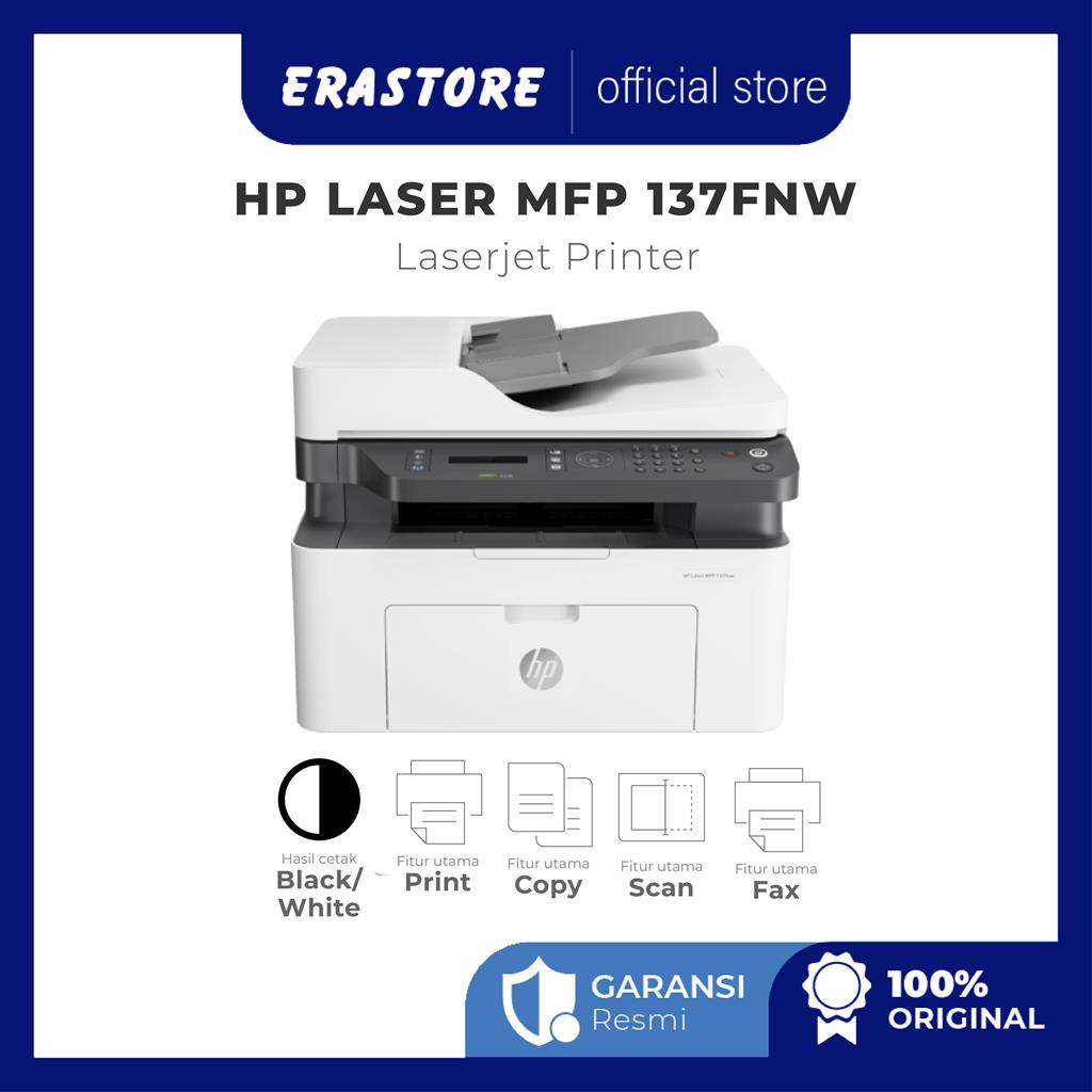 Jual HP Laser MFP 137fnw Printer Original (4ZB84A) Shopee Indonesia
