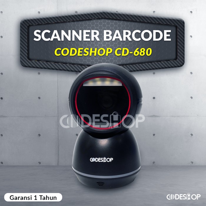 Jual Terlaris Alat Scanner Barcode Codeshop Cd-680 Scanner 2 Dimensi ...