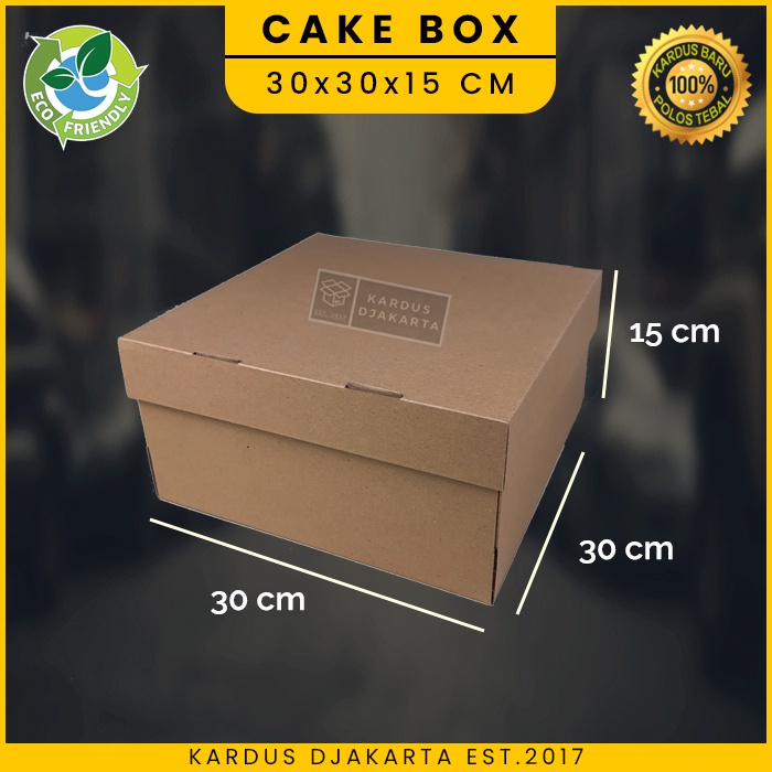 Jual Kardus Cake Box Kotak Kue Uk 30x30x15 Cm Shopee Indonesia 4990