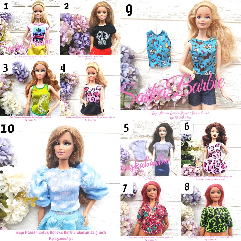 Baju cheap barbie doll