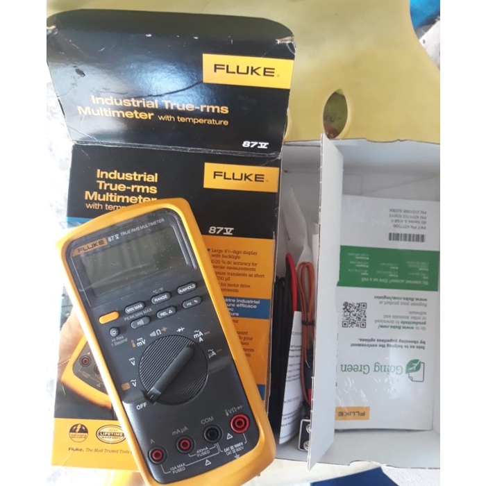 Jual Fluke 87v True Rms Industrial Multimeter Original Shopee Indonesia