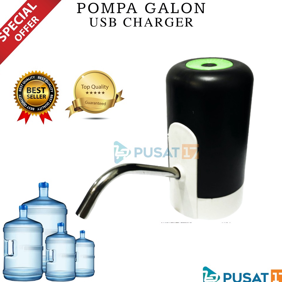 Jual ` Pusat17 Pompa Air Galon Elektrik Recharger Dispenser Air Galon Charger Cas Usb Pompa 2528