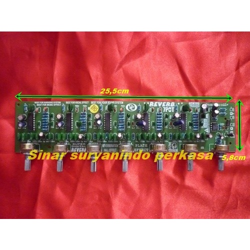 Jual Kit effect, hall effect, Reverb 7 potensio, 283, Rangkaian