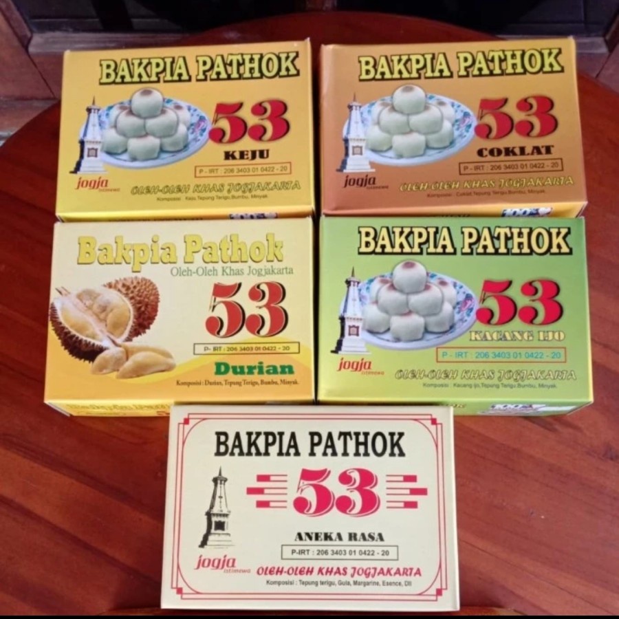 Jual BAKPIA PATHOK 53 ASLI JOGJA - Aneka Rasa | Shopee Indonesia