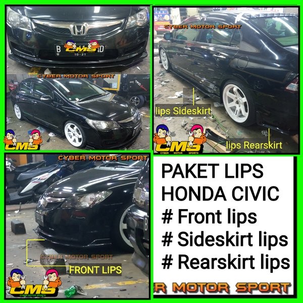 Jual Bumper Bamper Mobil Lips Bumper Honda Civic Bodykit Lips Honda Civic Fb Fd Lips Bumper