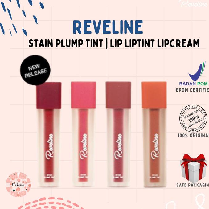 Jual REVELINE Stain Plump Tint Lip Liptint Lipcream Shopee Indonesia