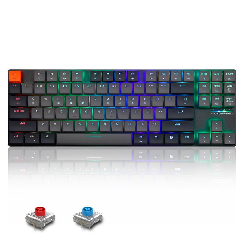 Jual &Motospeed BK75 Bluetooth Wireless Mechanical Keyboard TTC Switch ...