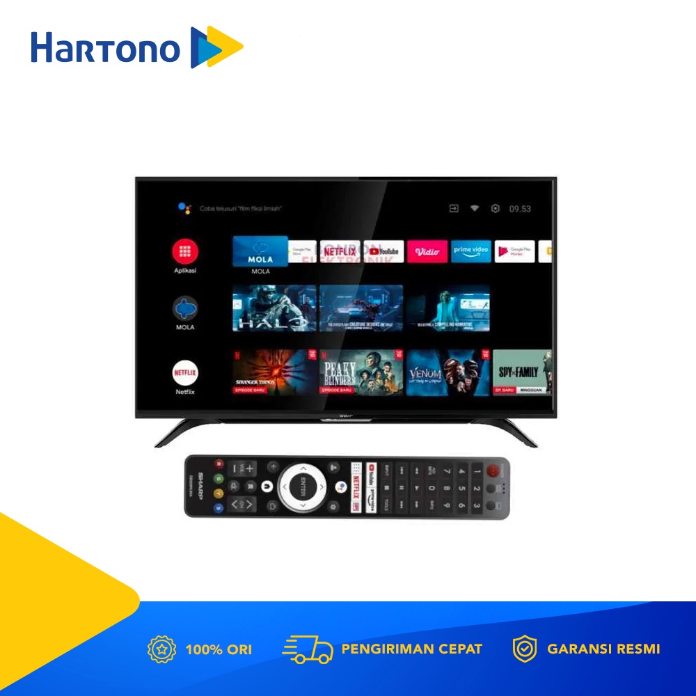 Jual Sharp 50 Inch FullHD Android TV 2TC50EG1I Shopee Indonesia