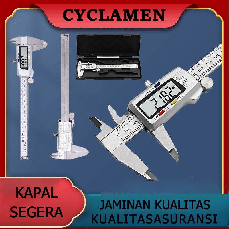 Jual Jangka Sorong Kaliper Caliper Digital Manual Vernier Gauge Steel 150mm Calipers Dengan Box