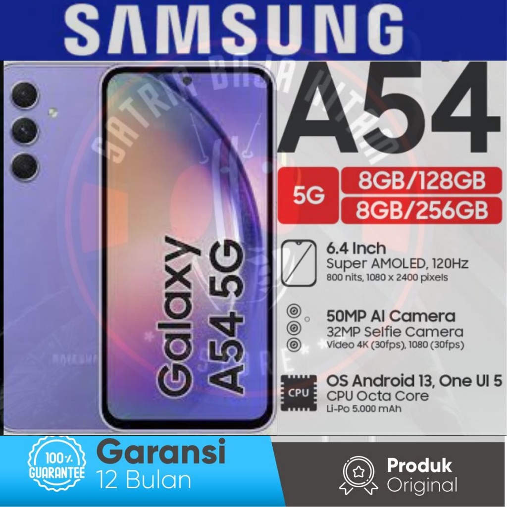 Jual Samsung Galaxy A54 8/128 8/256GB - Garansi Resmi | Shopee Indonesia