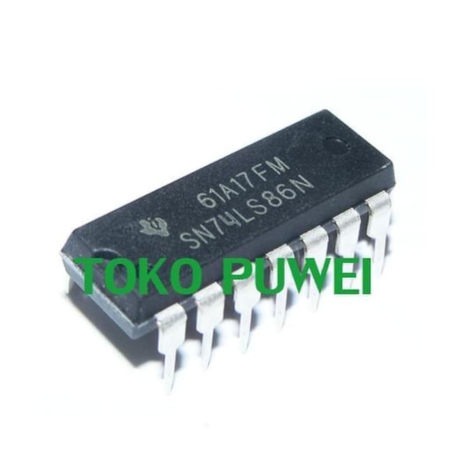 Jual Sn74ls86n Sn74ls86 74ls86 Hd74ls86p 74ls Ttl Logic Ic Bi23 Puw331