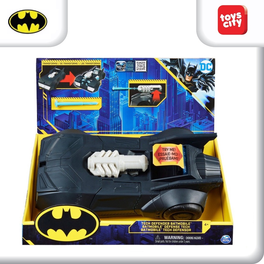 Jual DC Batman Tech Defender Batmobile Transforming Vehicle with ...