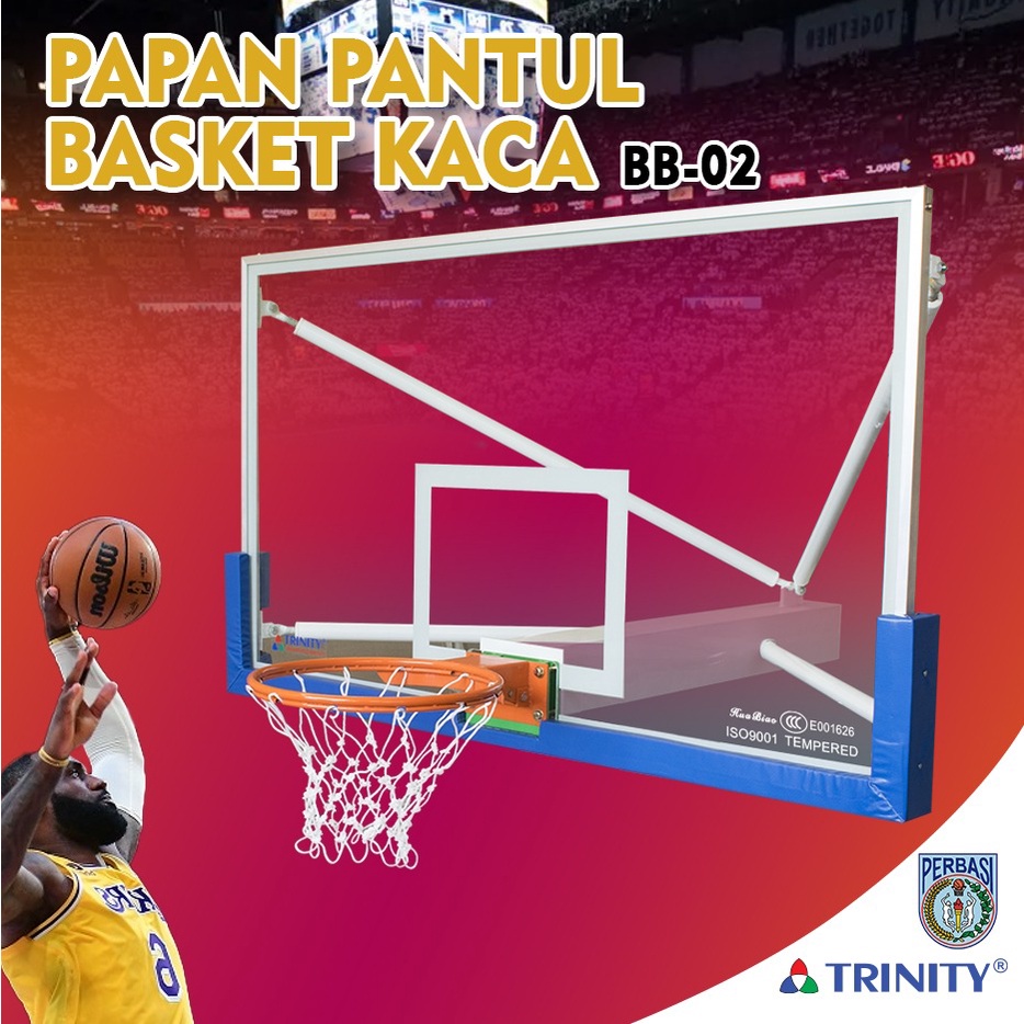 Jual Papan Pantul Bola Basket Kaca BB-02-TRINITY | Shopee Indonesia