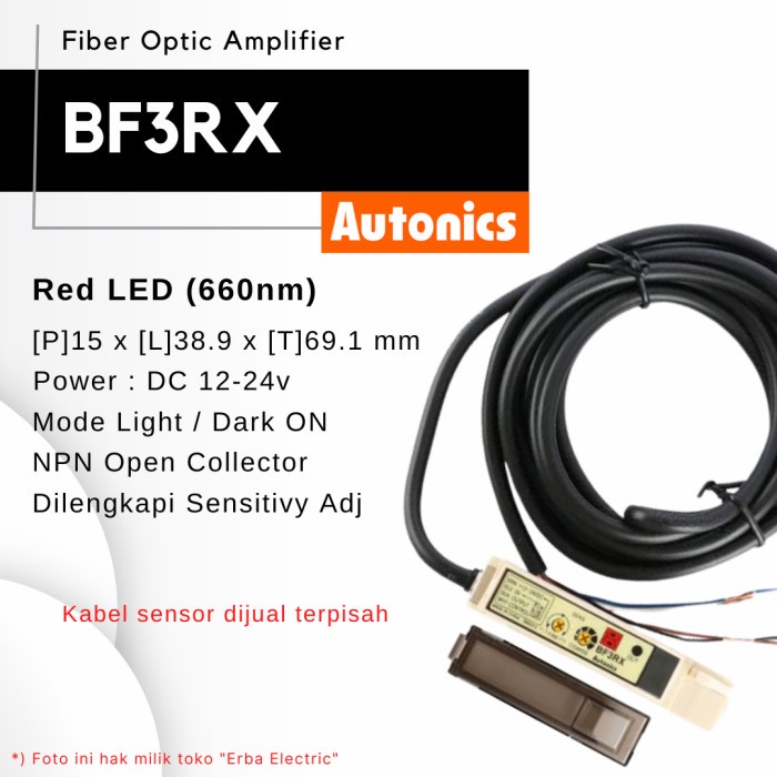 Jual Autonics Bf3Rx Fiber Optic Sensor Amplifier Bf3 Series 100 Ori