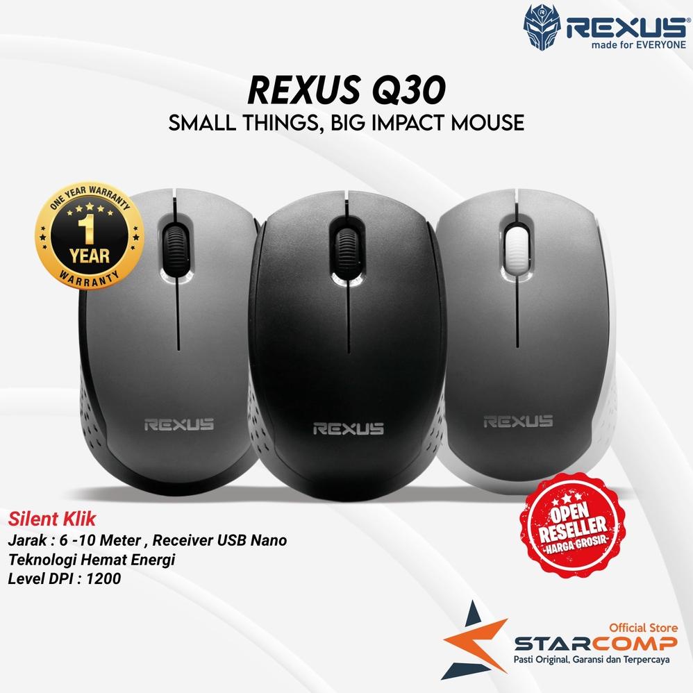 Jual Rexus Q30 Mouse Wireless Office Silent Click | Shopee Indonesia