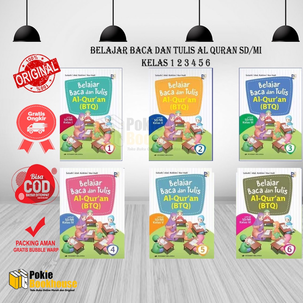 Jual Best Seller Original Belajar Baca Tulis Al Qur An Btq Sd Mi Kelas Erlangga