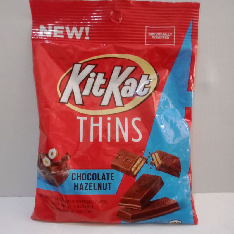 Jual KITKAT THINS CHOCOLATE HAZELNUT KIT KAT Shopee Indonesia