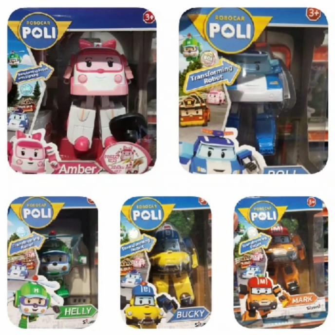 Robocar Poli Marque BUCKY Transformateur Robot Voiture Jouet Académie Action Figure 2 Pcs Ensemble