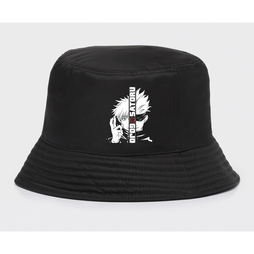 Jual Topi Bucket Hat Anime Jujutsu Kaisen Gojo Satoru Eyes | Shopee ...