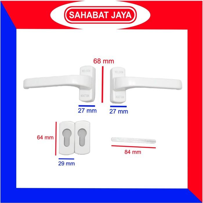 Jual Handle Kunci Pintu Aluminium Set Bagus Shopee Indonesia