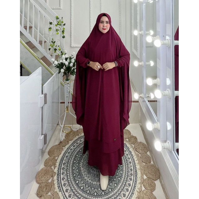 Jual COD ! GAMIS JILBAB PANJANG TERBARU GAMIS WASIMA ORIGINAL AJEZAS