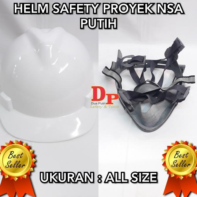 Jual Helm Safety Proyek Nsa Putih Sudah Sni Shopee Indonesia