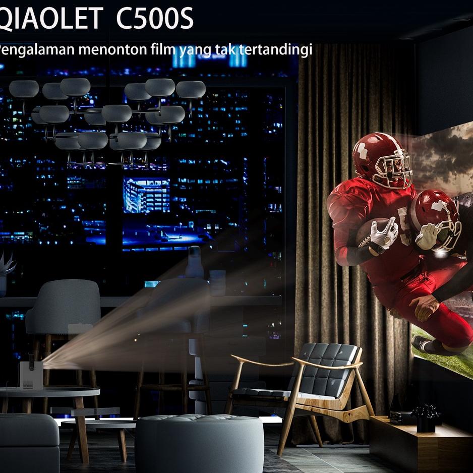 Jual Qiaolet 6500 Lumens Proyektor Ni Portable C500 Projector Hd Ing ...