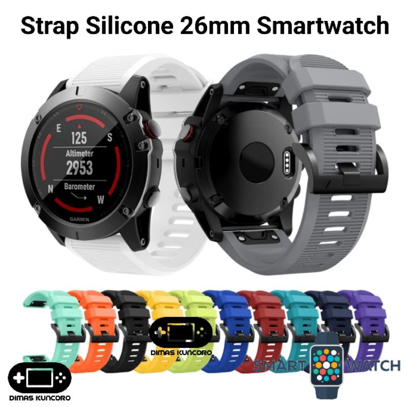 Jual Strap Silicone 26mm zeblaze vibe 3 hr ecg pro silikon silicon