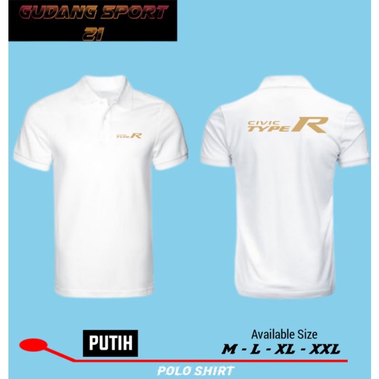 Jual KAOS POLO KERAH CIVIC TYPE R | Shopee Indonesia