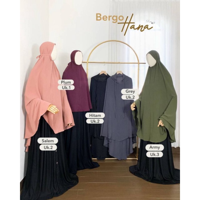Jual Bergo Hana by Daster Fifi / Bergo Crinkle Premium | Shopee Indonesia