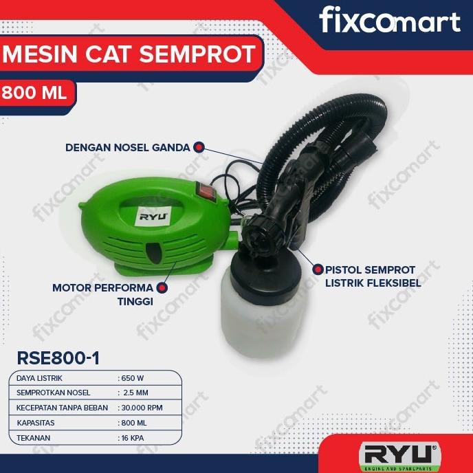 Jual Ryu RSE 800-1 / Spray Gun Electric / Mesin Cat Semprot Elektrik ...