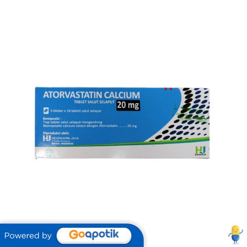 Jual Atorvastatin Calcium Hexpharm Mg Box Tablet Shopee Indonesia