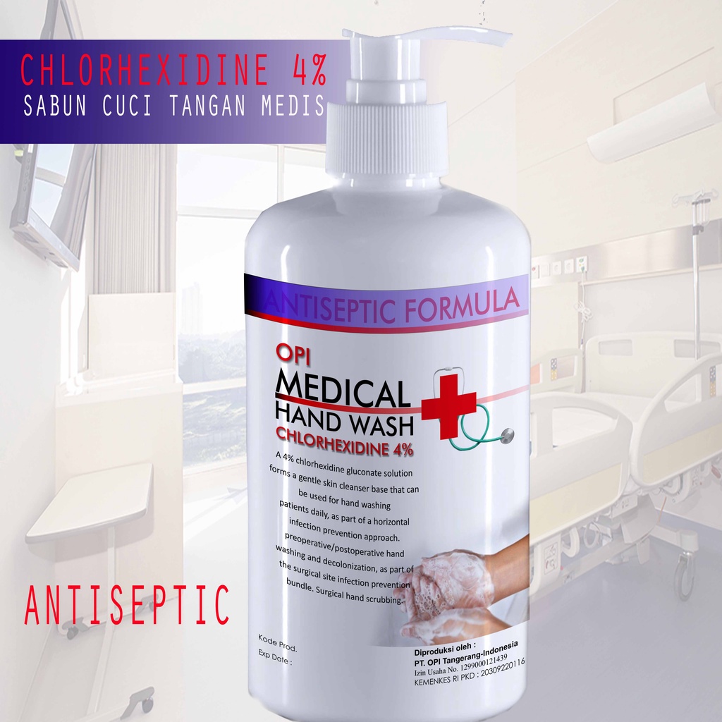 Jual Sabun Cuci tangan 1 Liter Medical hand soap Chlorhexidine