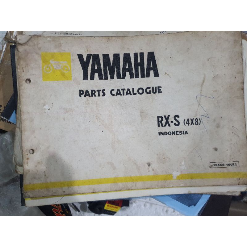 Jual buku katalog catalogue yamaha rxs 4X8 copyan | Shopee Indonesia
