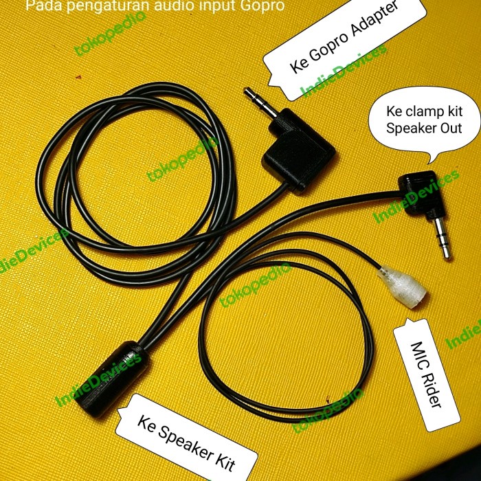 Jual Kabel Intercom Cardo Packtalk Motovlog Action Cam Mic Adapter ...