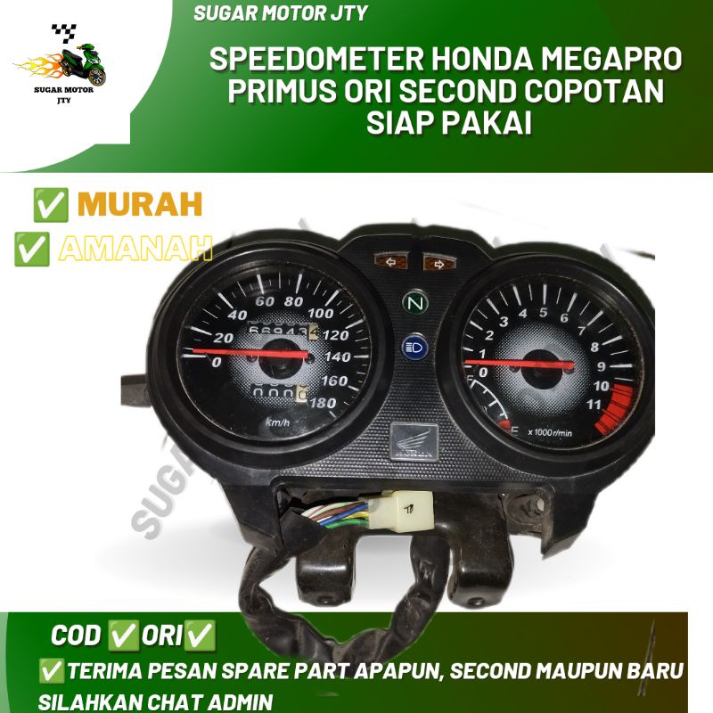 Jual Spidometer speedometer Honda Megapro Primus ORI second copotan ...