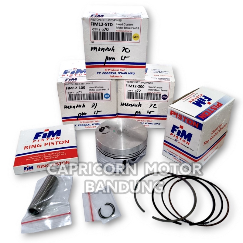 Jual Piston Kit Mentah Custom Pen Fim Fim Izumi Mentahan