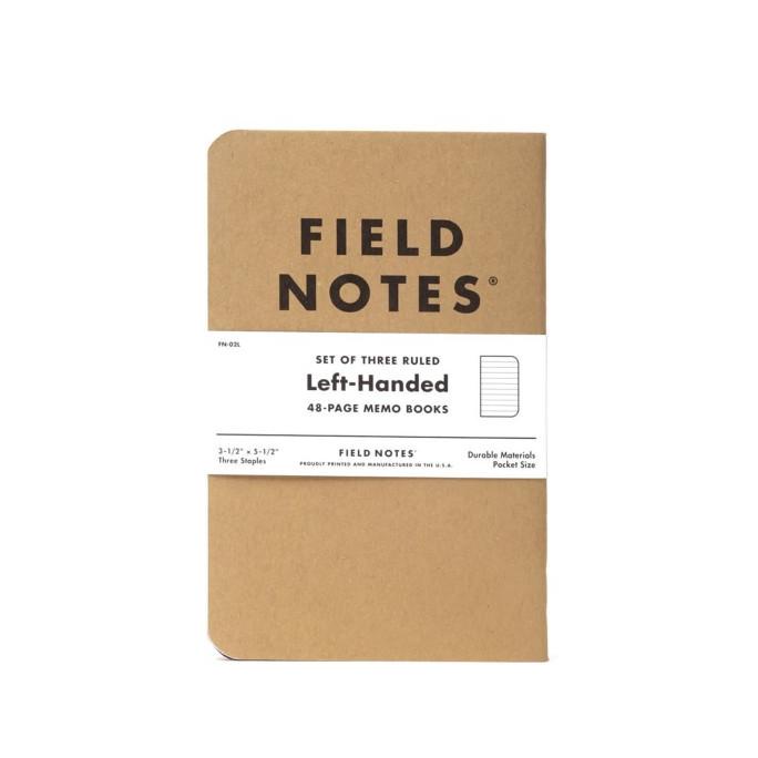 Jual Notebook Field Notes Left Handed 3 Pack Ruled Paper Stationeries ...