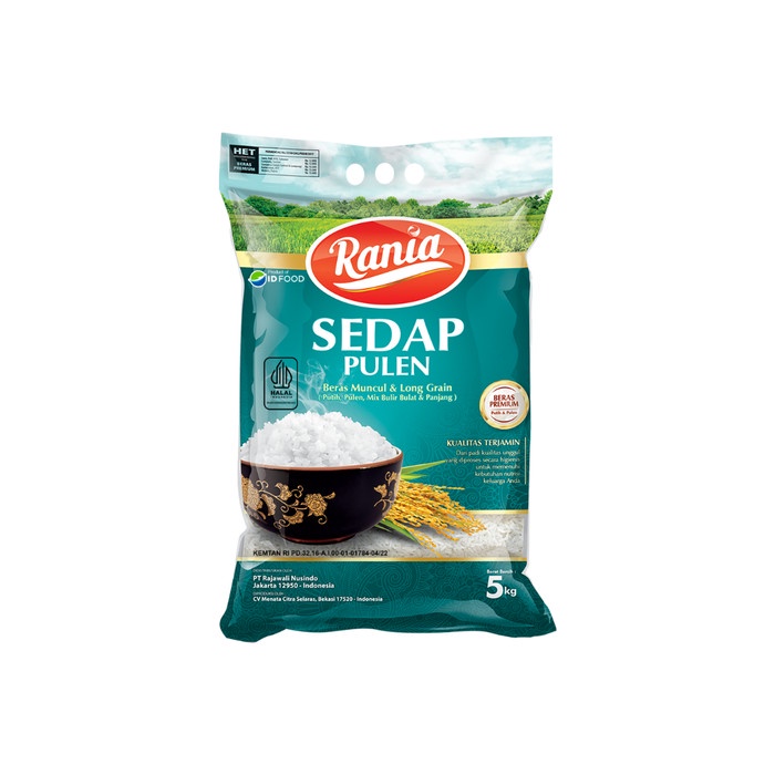 Jual Beras Sedap Pulen Rania 5 Kg | Shopee Indonesia