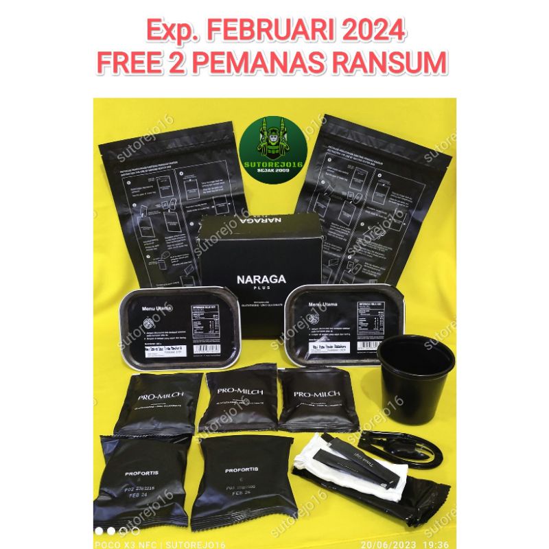 Jual ransum naraga tni makanan darurat mre foodrations survival food ...