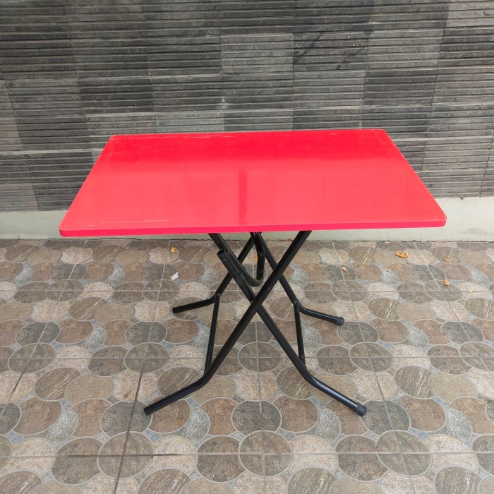 Jual meja lipat merah uk.88x88 | Shopee Indonesia