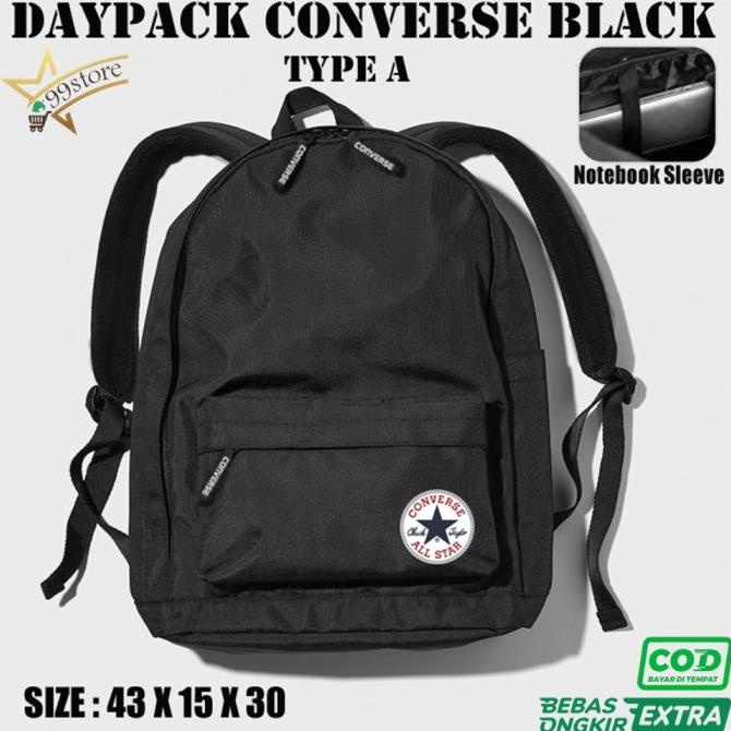 Jual Tas Sekolah Tas Converse All Star Hitam Backpack Pria Wanita