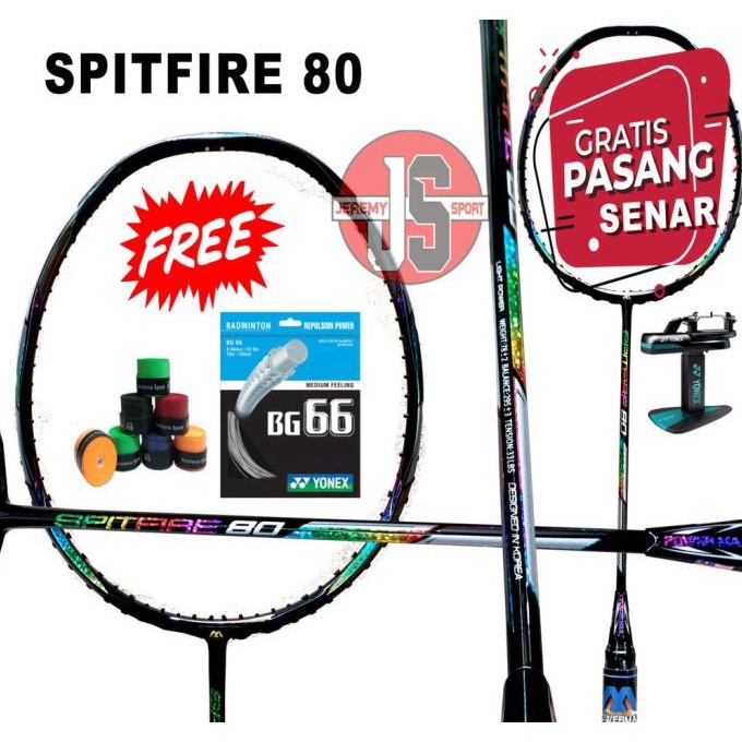 Jual Raket Badminton - Bulutangkis Power Max SPITFIRE 80 Original 33 ...