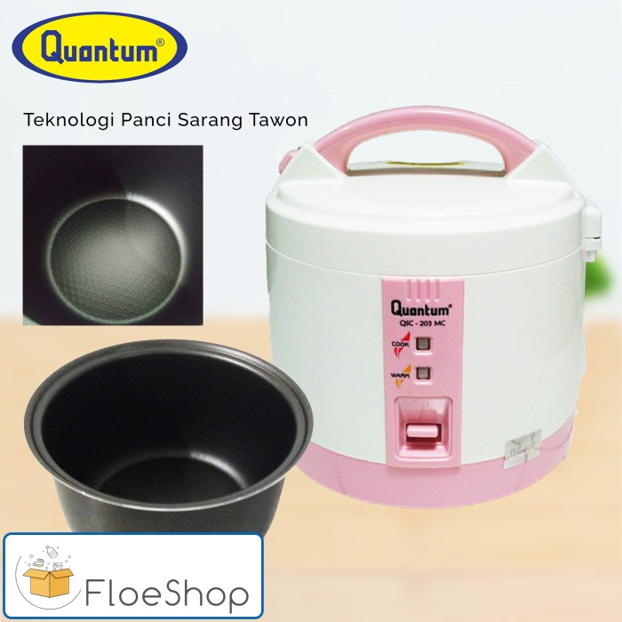 Jual Magic Com Rice Cooker Quantum QSC203MC (1 liter) Shopee Indonesia