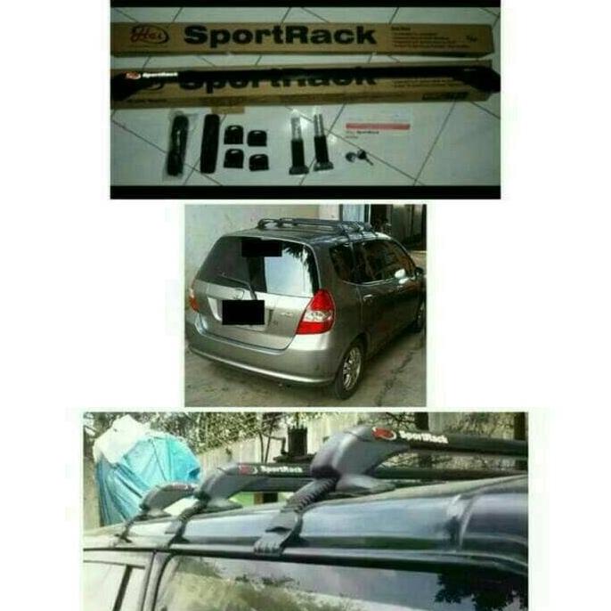 Jual Sport Rack / Kaki Rak / Crossbar Jepit Body Hitam Good Quality ...