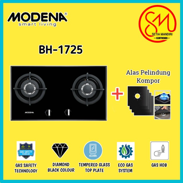 Jual Modena Crista Bh Kompor Tanam Built In Hob Gas Cm Burners Shopee Indonesia