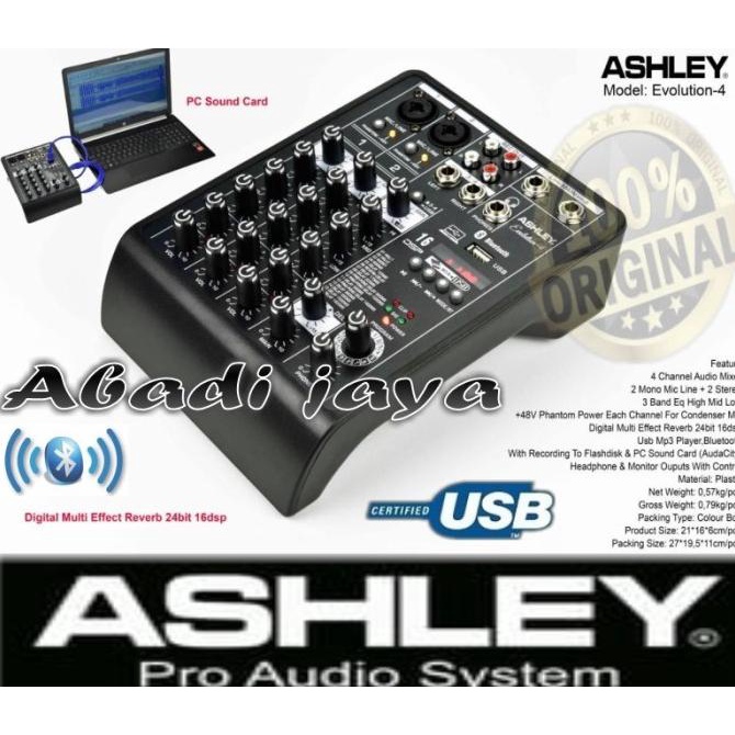 Jual Trend Mixer Ashley Evolution 4 4 Channel Soundcard Original ...