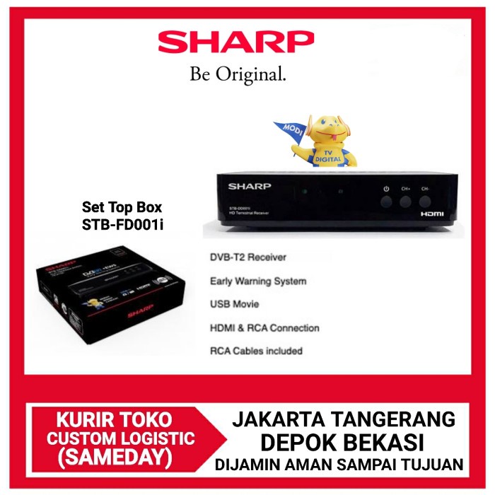 Jual NEW SERIES SHARP SET TOP BOX STB-DD001I DIGITAL TV RECEIVER STB ...