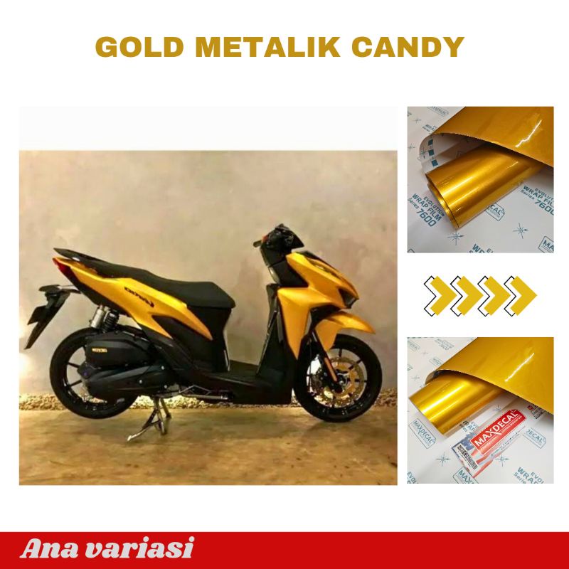 Jual Skotlet Motor Gold Metalik Candy Skotlet Mobil Gold Metalik Candy